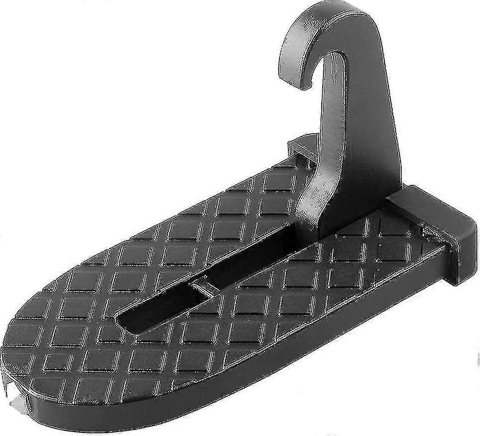 Car Door Step Foldable Roof Rack Door Step Up On Door Latch, Glass Breaker Safety Hammer, Easy Roof Access Universal Fit For Most Car, Suv, Truck (bla