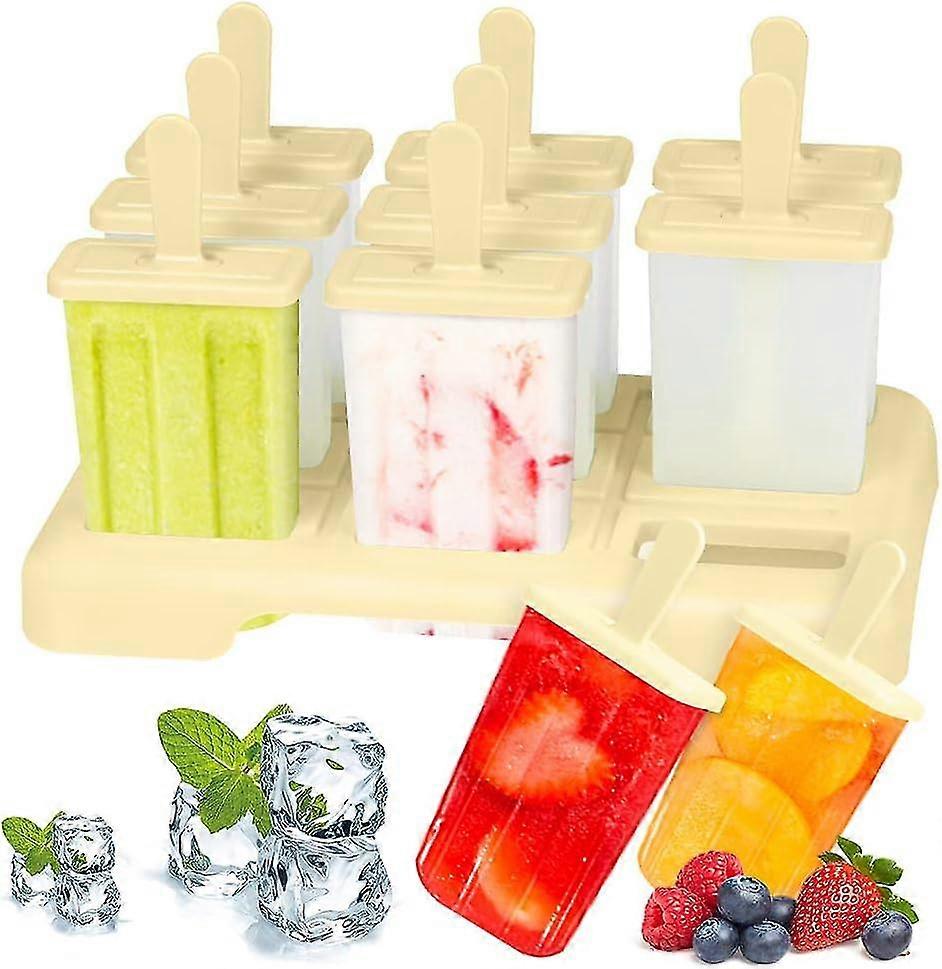 Eisformen, 9 Eisformen, Eisformen Set, Silikon-Eis-Lolly-Maker Xixi