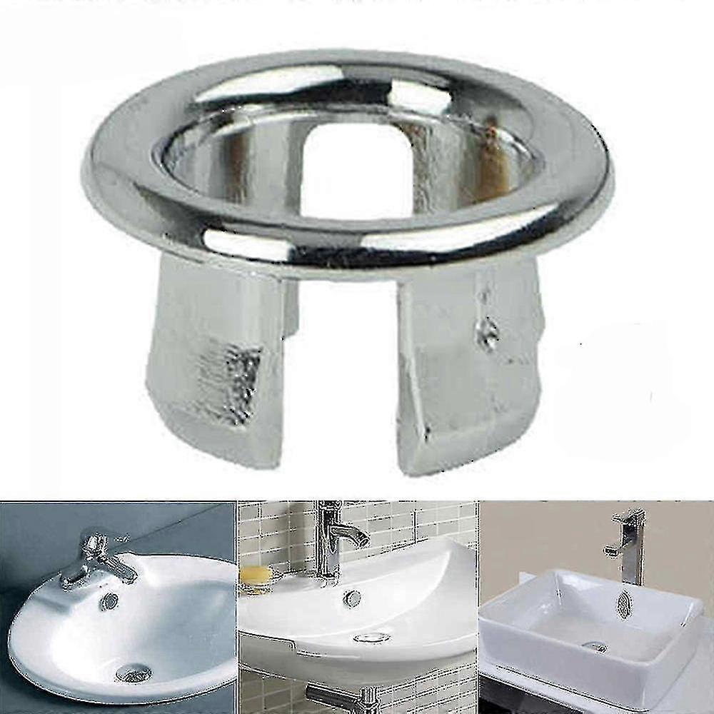 Bathroom Sink Basin Overflow Ring Drain Hole Cap Cover Spare