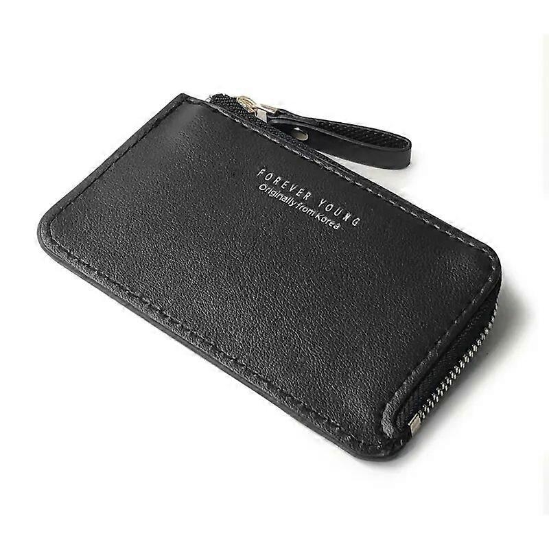 Wallet Fashion Slim Men's Leather Small Wallet Credit Card Holder Wallet For Men Small Cash Zipper Coin Purse Men Leather Wallet