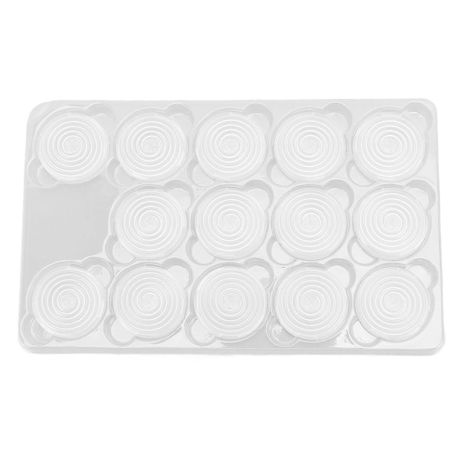 14Pcs Arcade Stick Replacement Button Caps 28.5mm Mechanical Buttons Arcade Button Accessories for Fightingbox Transparent White