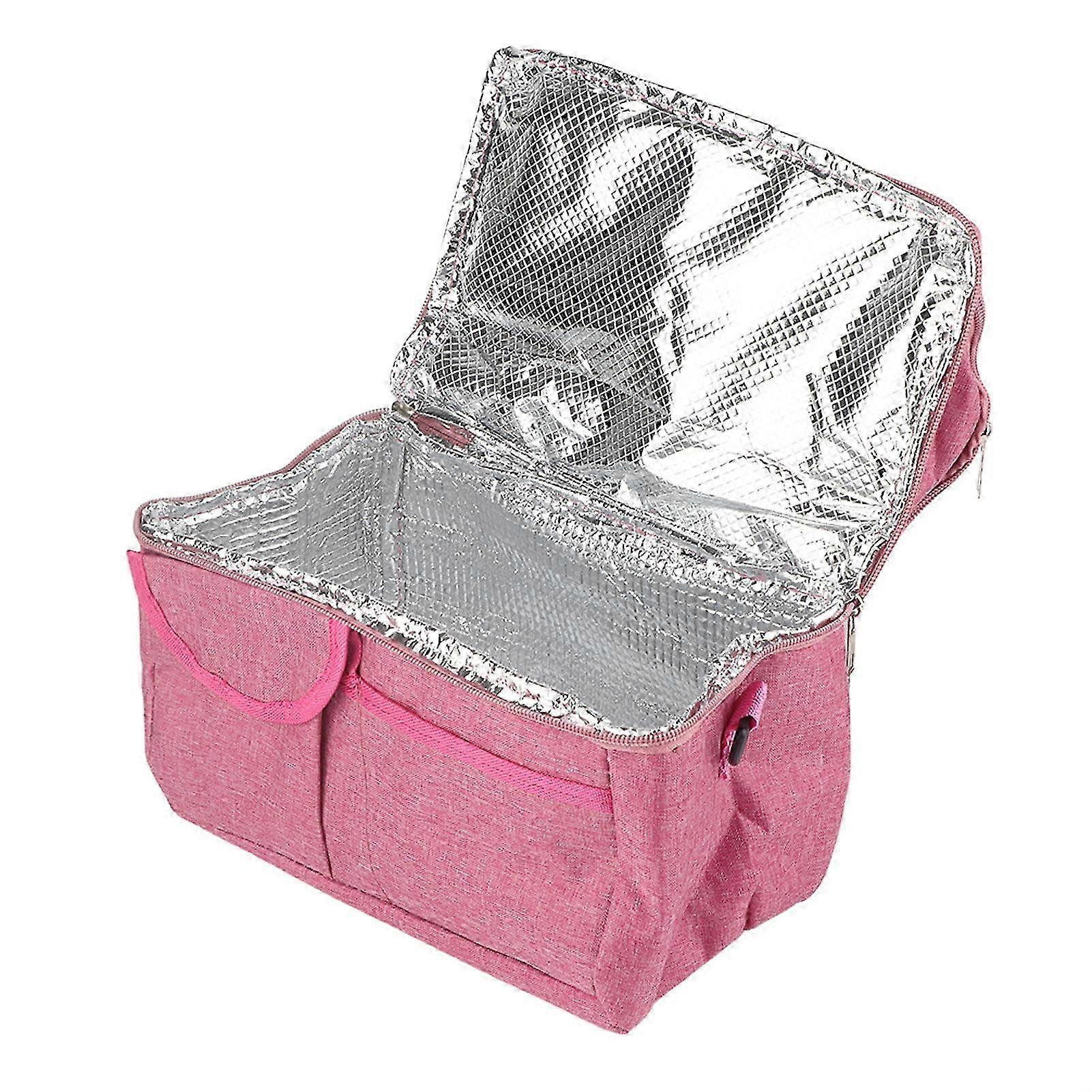 Breastmilk Cooler Transport Bag Large Waterproof Double Layer Insulated Lunchbox with Shoulder Strap