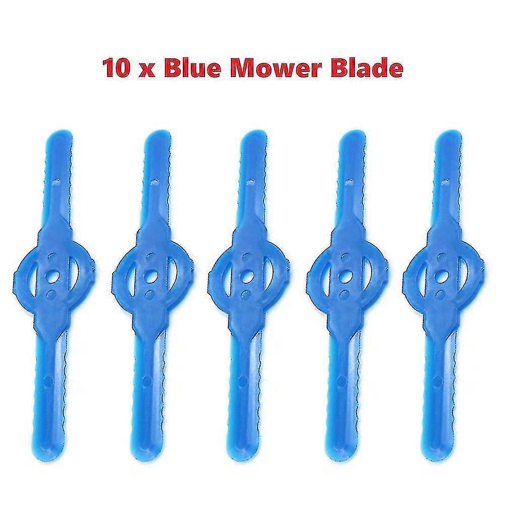 10pcs Double Ended Plastic Blade Cordless Grass Cutter Double Ended Lawn Mower Blade