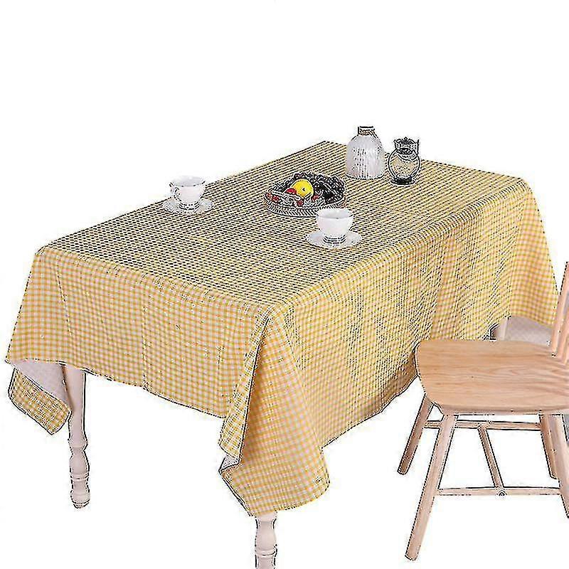 Moderno minimalista pequeno fresco xadrez algodão linho toalha de mesa sala de estar toalha almofada de mesinha pano de mesa