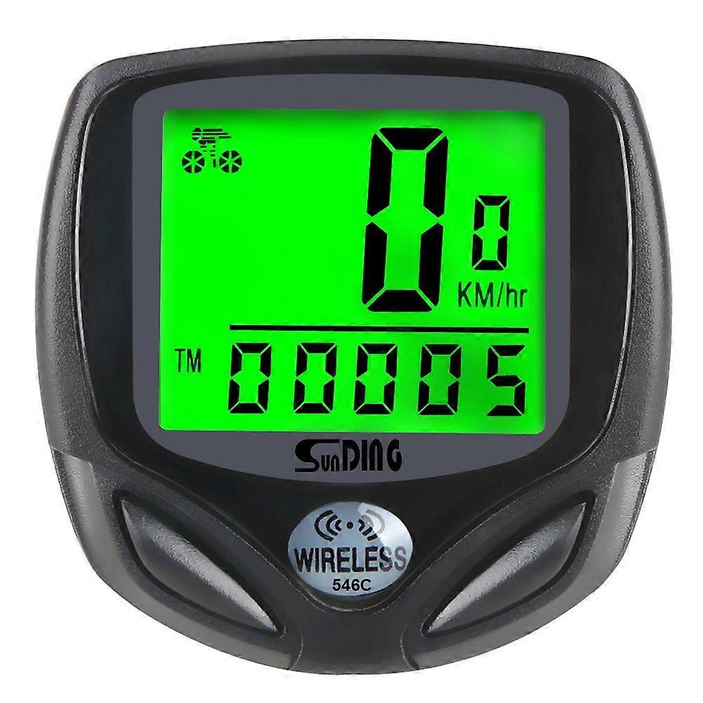 Bike Speedometer Wireless, Waterproof Bike Computer and Bicycle Odometer with Automatic Wake-up Multi-Function LCD Backlight Display