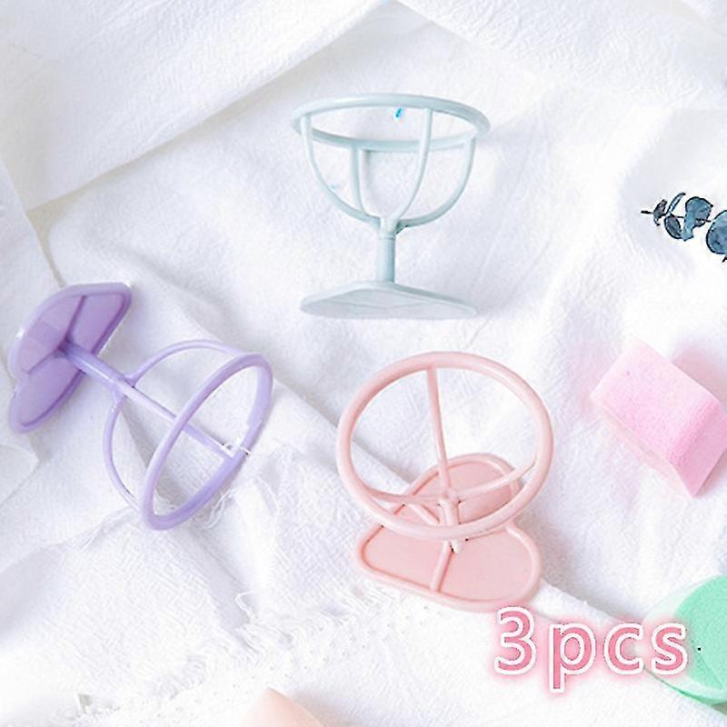 Metal Makeup Sponge Holder Makeup Puff Rack Storage Rack Sponge Drying Stand Holder Makeup Brushes Puff Drying Tool