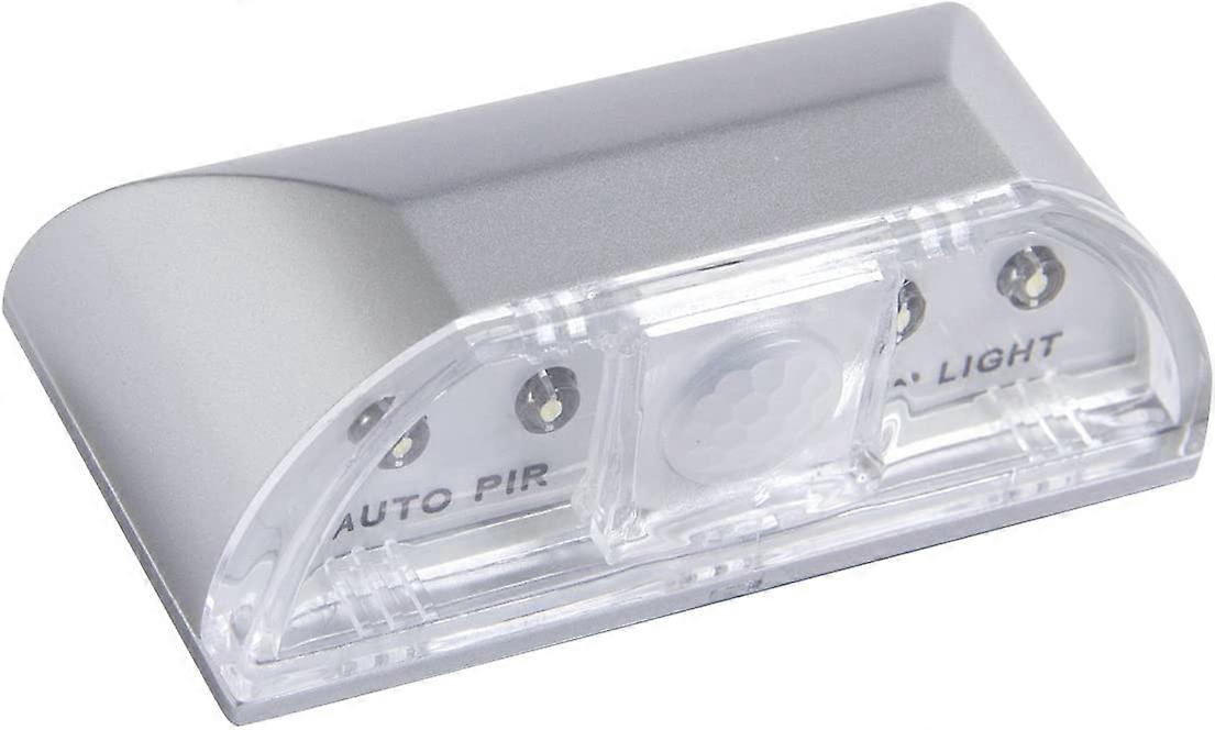 Keyhole LED Light, Light Lock Sensor Human Body Infrared Lock Induction Lamp, (Silver) [Energy Class A+]