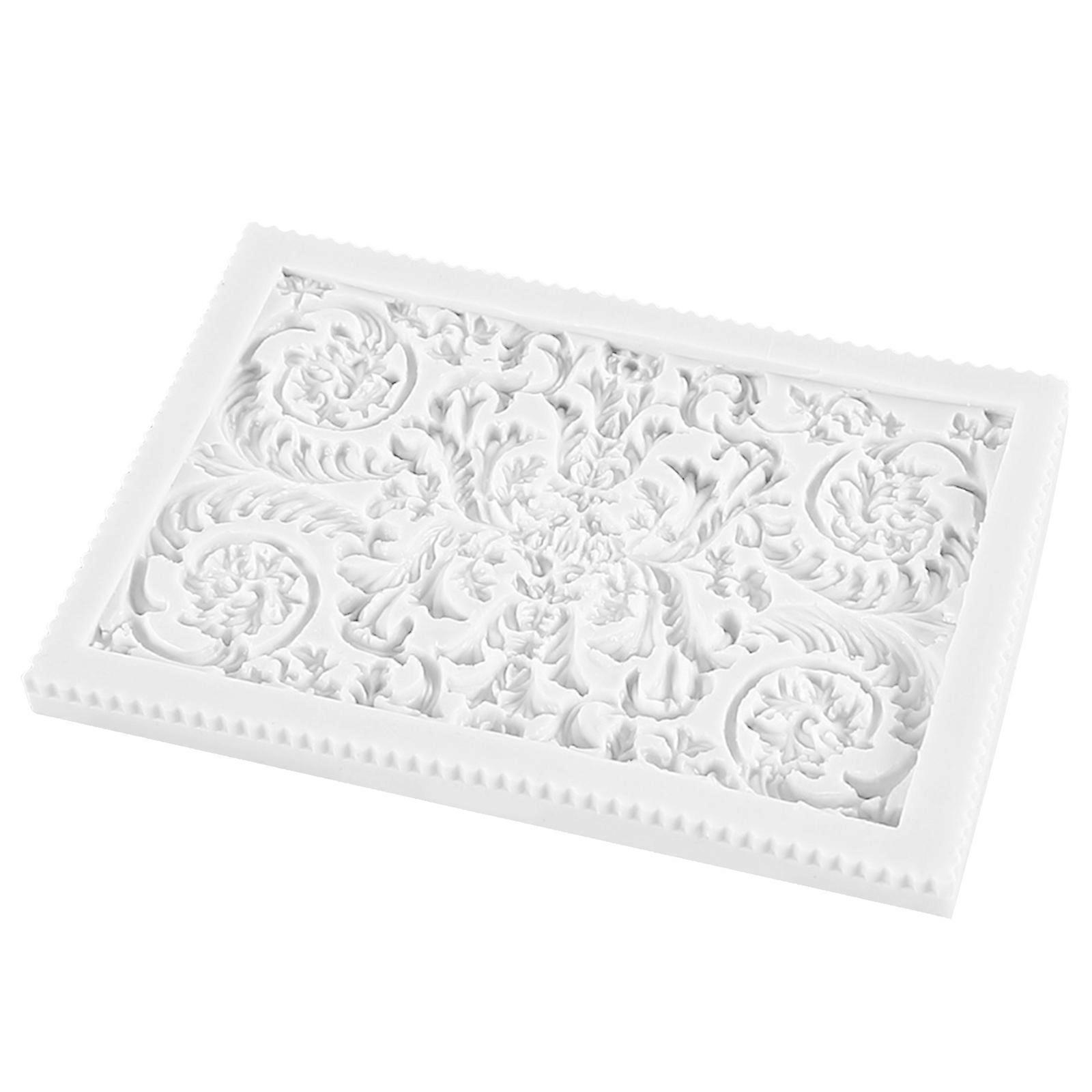 Vintage Embossed Pattern Silicone Mold Chocolate Cupcake Baking Tool Kitchen