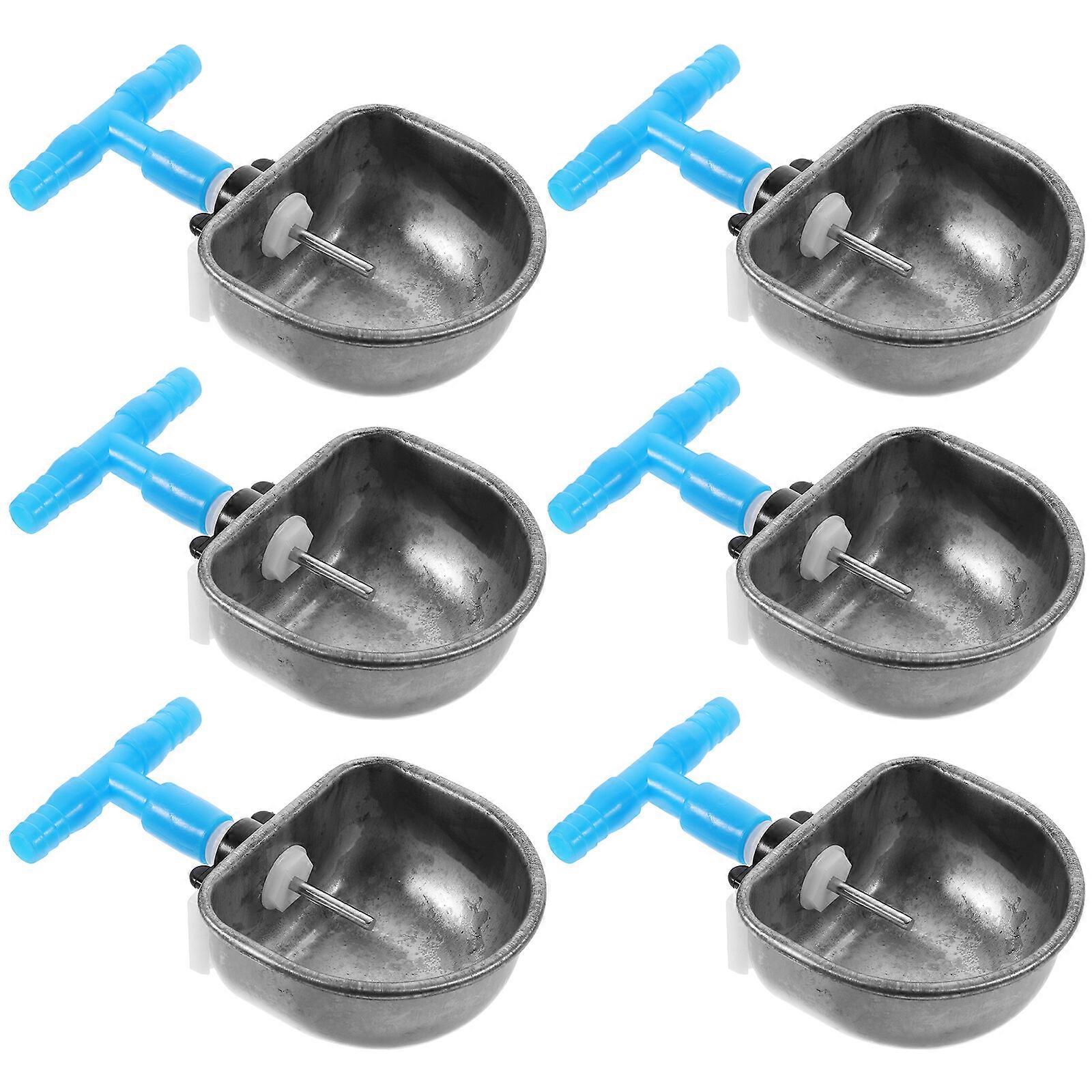 6Pcs Automatic Rabbit Water Bowl Rabbit Drinker Drinking Bowl Waterer Drinking Accessory