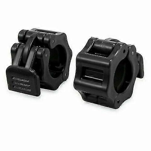 1 زوج 25mm رفع الأثقال بار الياقات على المنزل قفل صالة الألعاب الرياضية القياسية المشبك