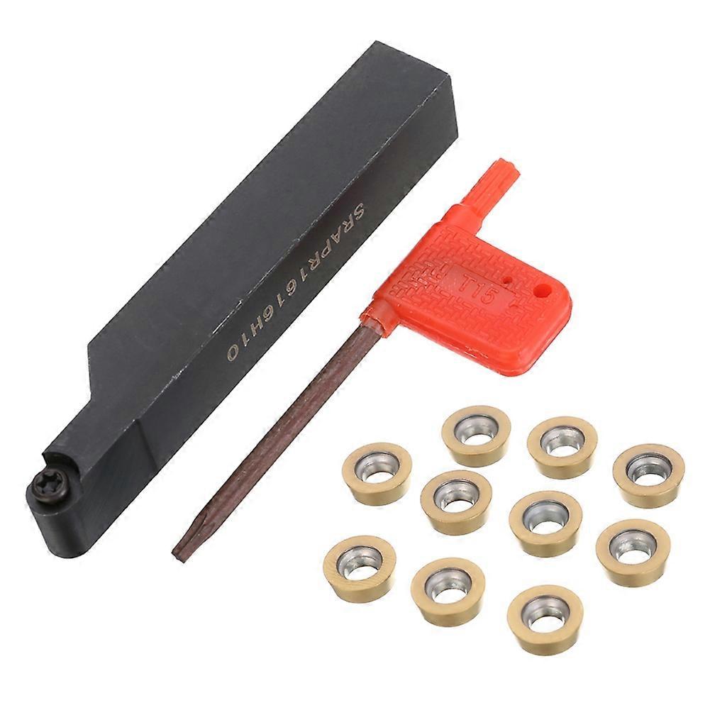 12Pcs Lathe Boring Bars Holder+RPMT10T3MO Carbide Inserts Turning Tool Sets QinHai