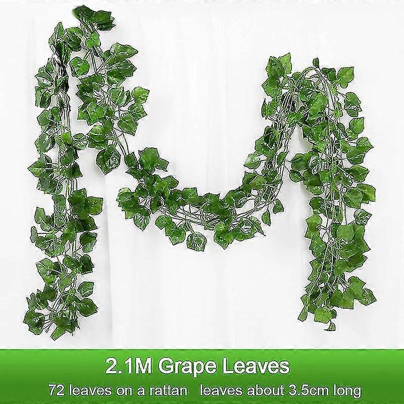 2,1 m knstliche pflanze grn efeu blatt girlande seide wand hngende rebe  haus garten dekoration hochzeitsfeier diy geflschte kranz bltter  kostenloser versand | Fruugo DE