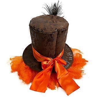 Peluca Corta Rizada De Color Naranja Estilo Sombrerero Loco – Accesorio De Fibra Sintética Para Disfraces De Halloween, Carnaval Y Fiestas Temáticas
