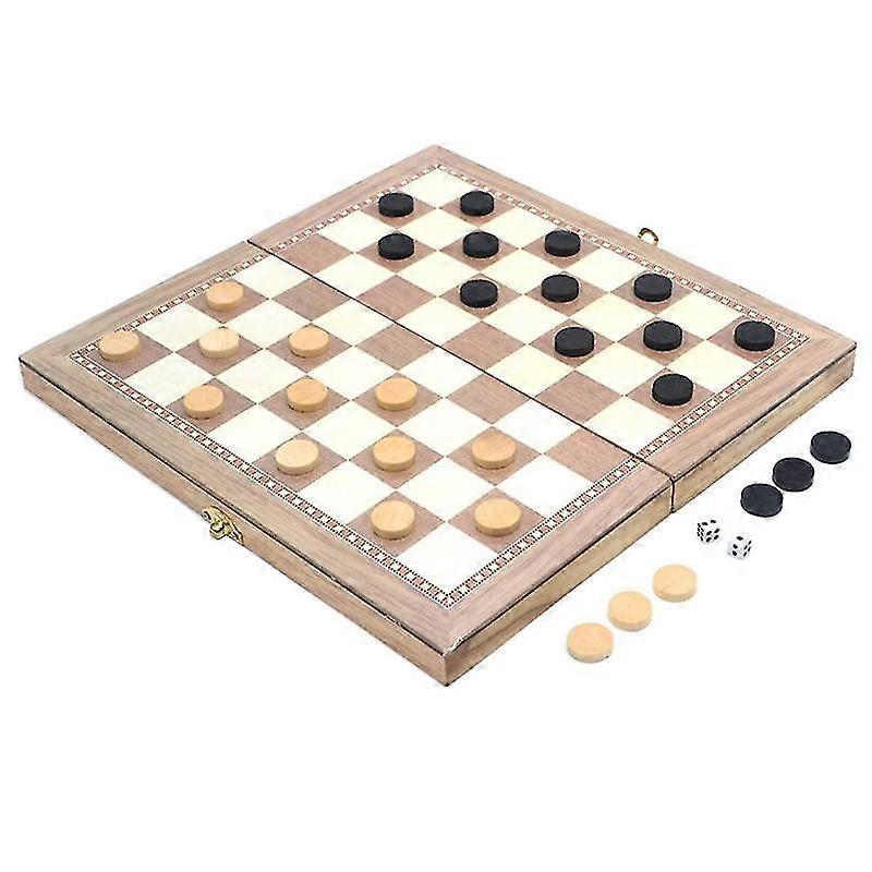 3-in-1 Educational Folding Chess Set Sensory Brain Developmental Travel Chess