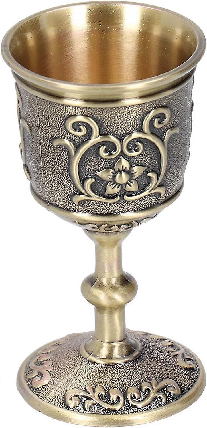 Chalice Goblet, Exquisite Wine Goblet, Decorative Bronze Practical Whiskey for Wine(Large)