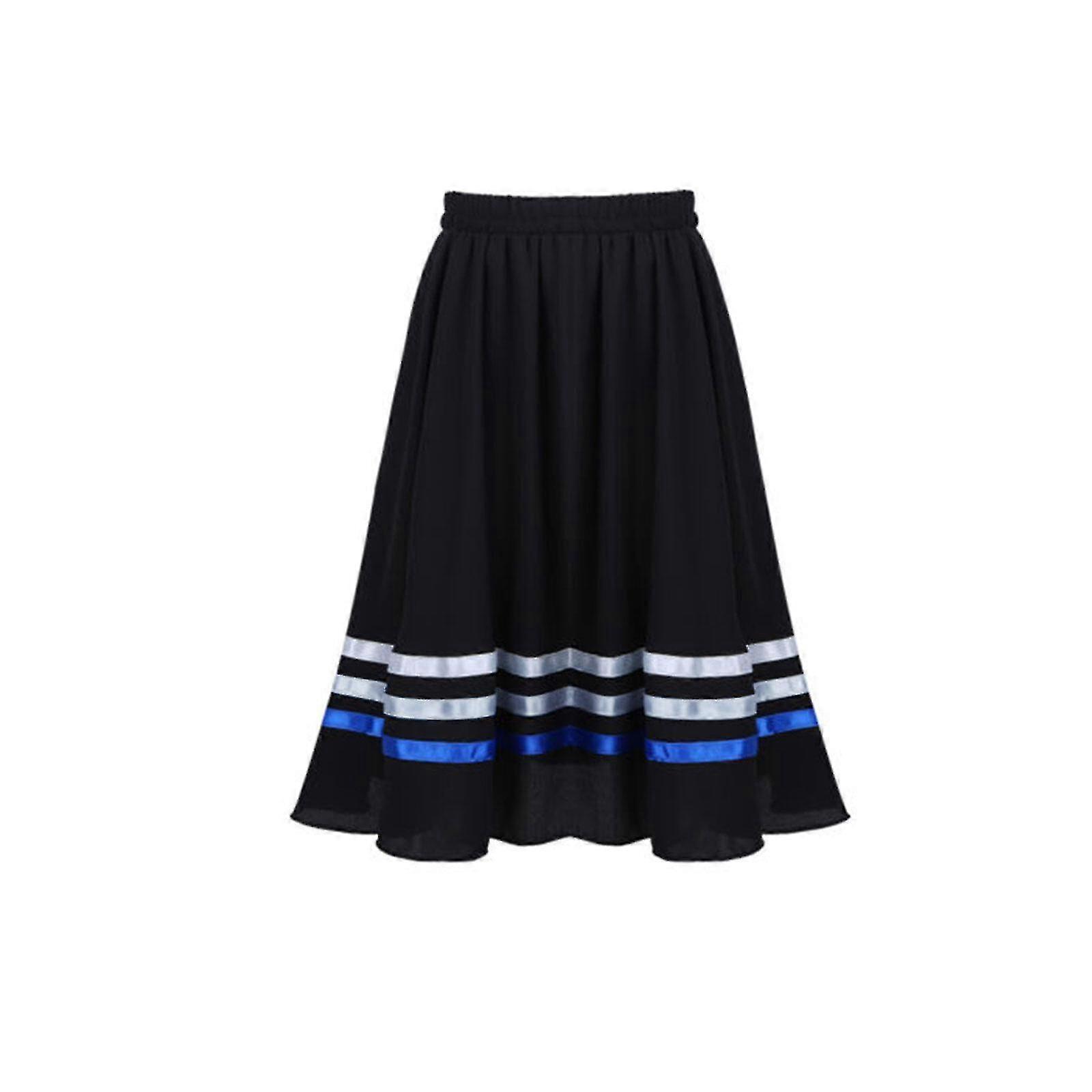 Filles Danse Jupe Long Ballet Danse Robe Scène Performance Vêtements de danse100-170