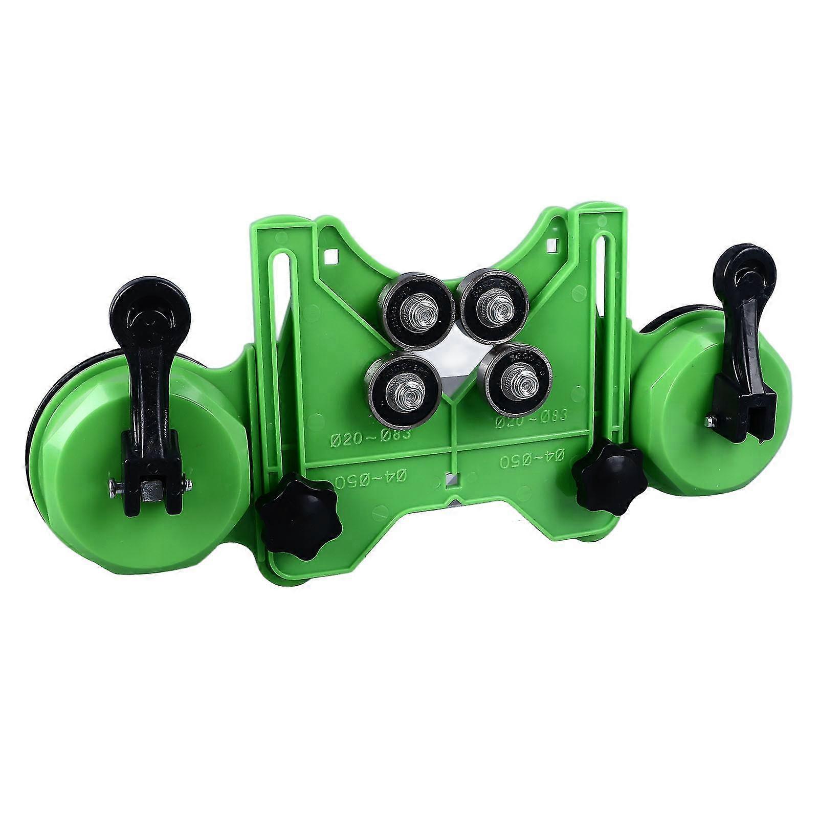Adjustable Tile Hole Saw Guide Jig Fixture with 2 Suction Cups - Portable and Easy to Use for Ceramic Glass Porcelain and Marble