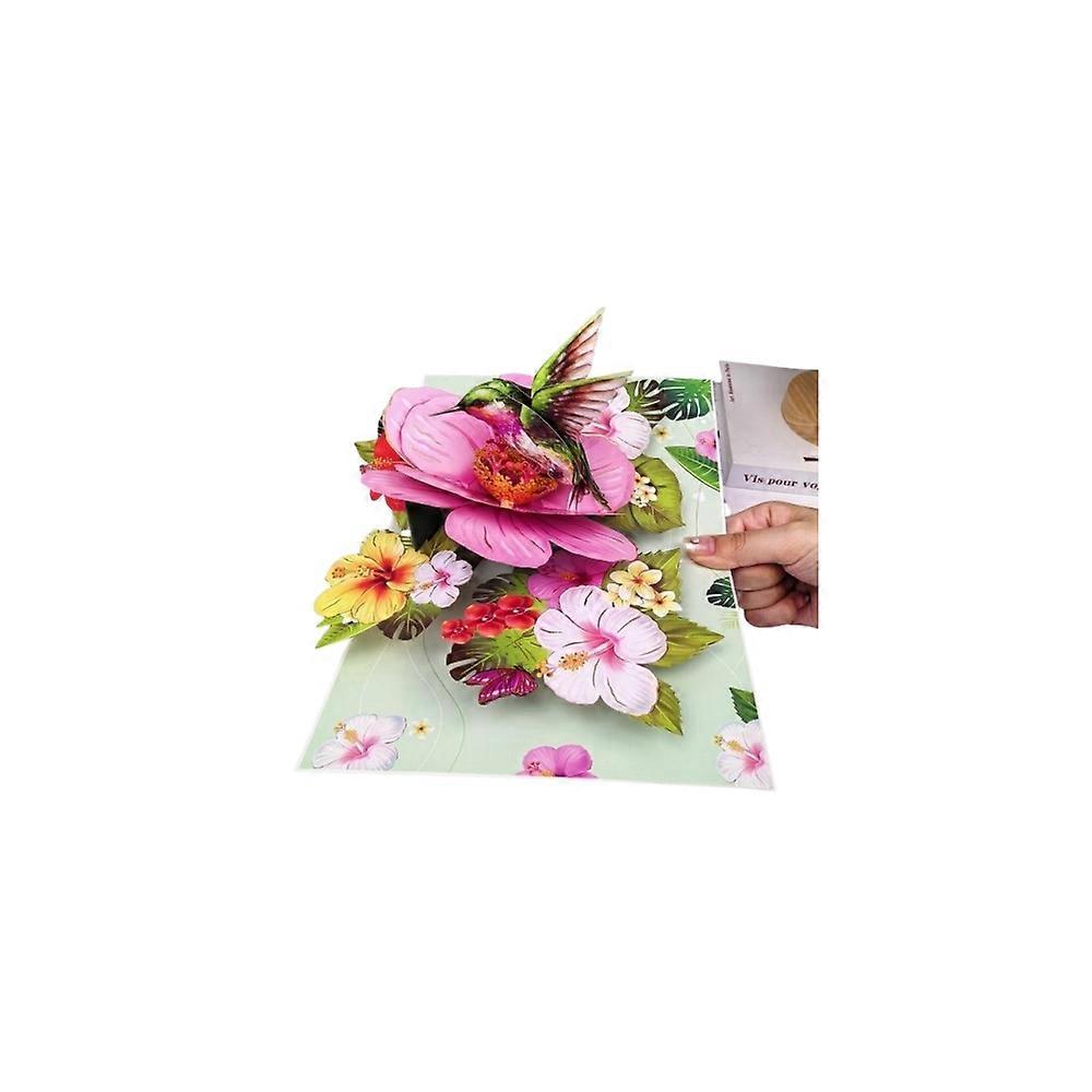1pcs new hummingbird three-dimensional greeting card