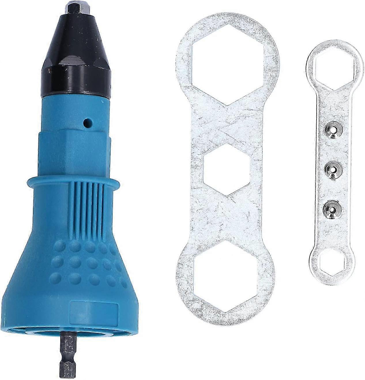 Riveter Adapter Conversion Durable Lownoise Highefficiency Combinable Corepulling Electric Drill Head 423g