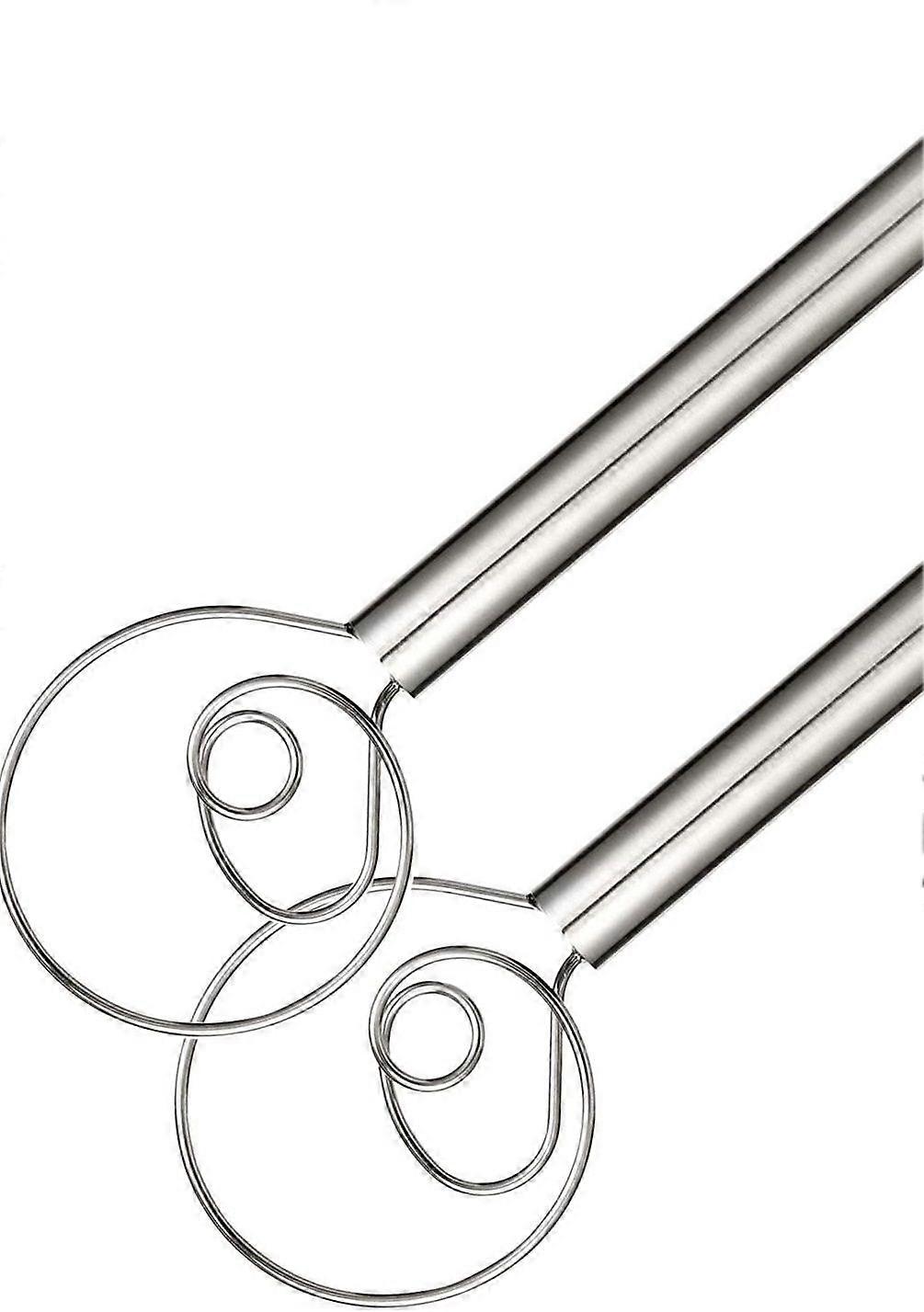 Dansk dejpiskeris, 12 tommer dansk piskeris i rustfrit stål, 2 stk