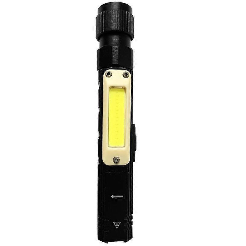 Foldable Flashlight High Brightness Rechargeable Multifunctional Aluminum Alloy Magnetic Head Work F