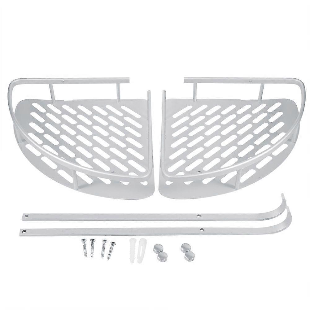 Triangle Shower Shelf Storage Basket Holder Kitchen Bathroom Decor Double Layers