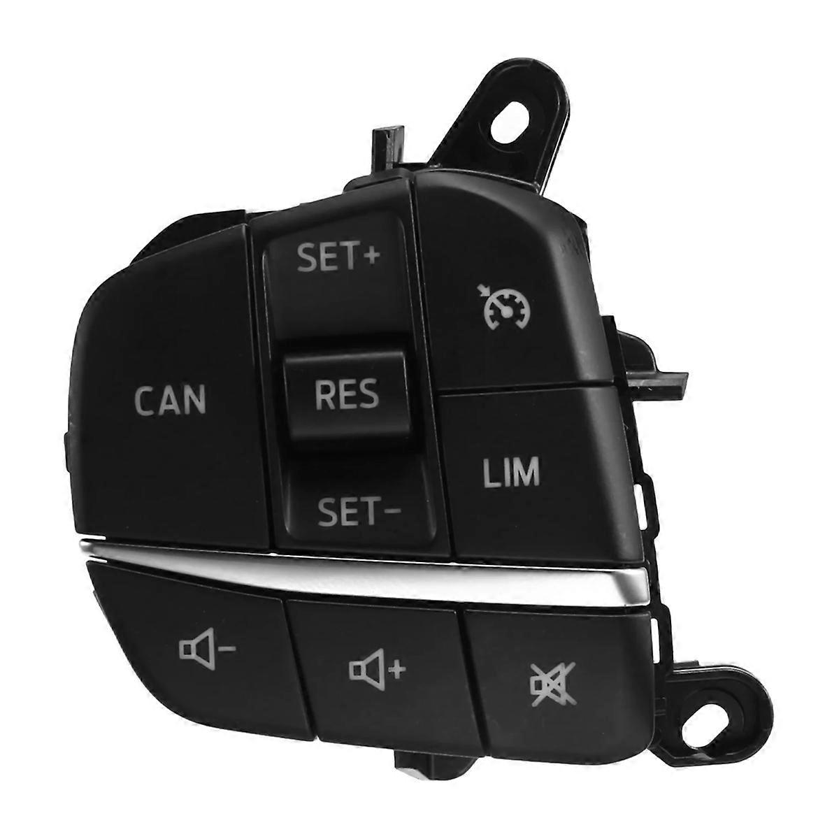 1pc Steering Wheel Buttons Audio Volume M Button Plastic Ford Escort Fiesta St Ecosport 2013 Black