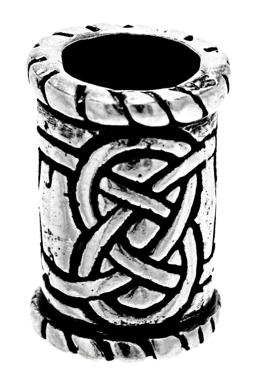 Beard Bead Celtic Knot 6 mm - Silver