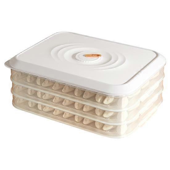 Dumpling Organizer Stackable Cold Retention PP Convenient Use Refrigerator Organizer Kitchen Supplies