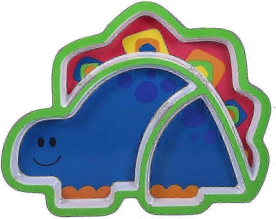 أدوات المائدة للأطفال، لطيف الكرتون الراتنج نمط الحيوان أطباق أدوات المائدة الطفل (دينوسوار)