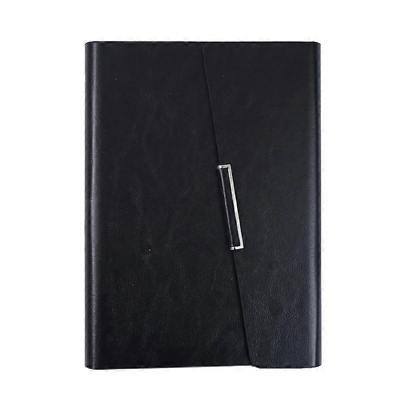 Business Notebook Imitation Leather PU Tri-Fold Loose-Leaf Notepad, Specification: A5
