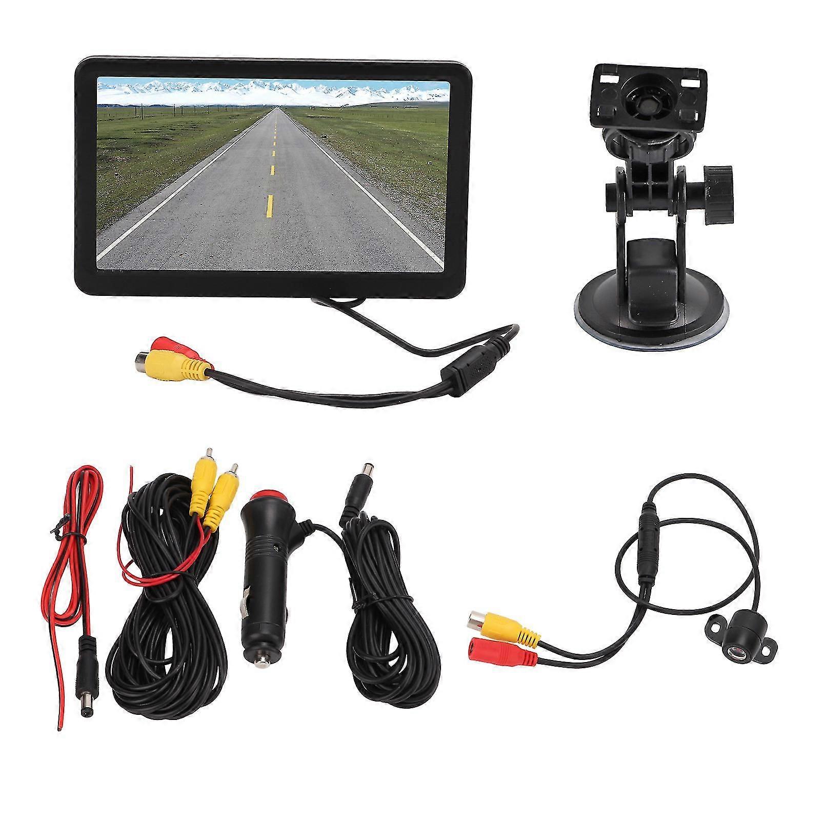 7in HD Waterproof Night Vision Rearview Camera compatible with RV Trailer with 170 Wide Angle and Reverse Parking Monitor