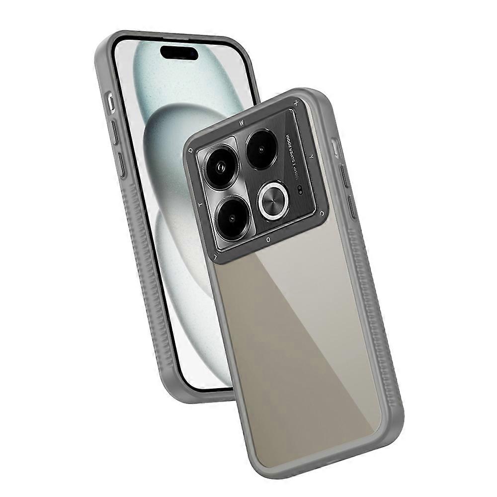 Frame Two Color Lens Ring TPU Phone Case