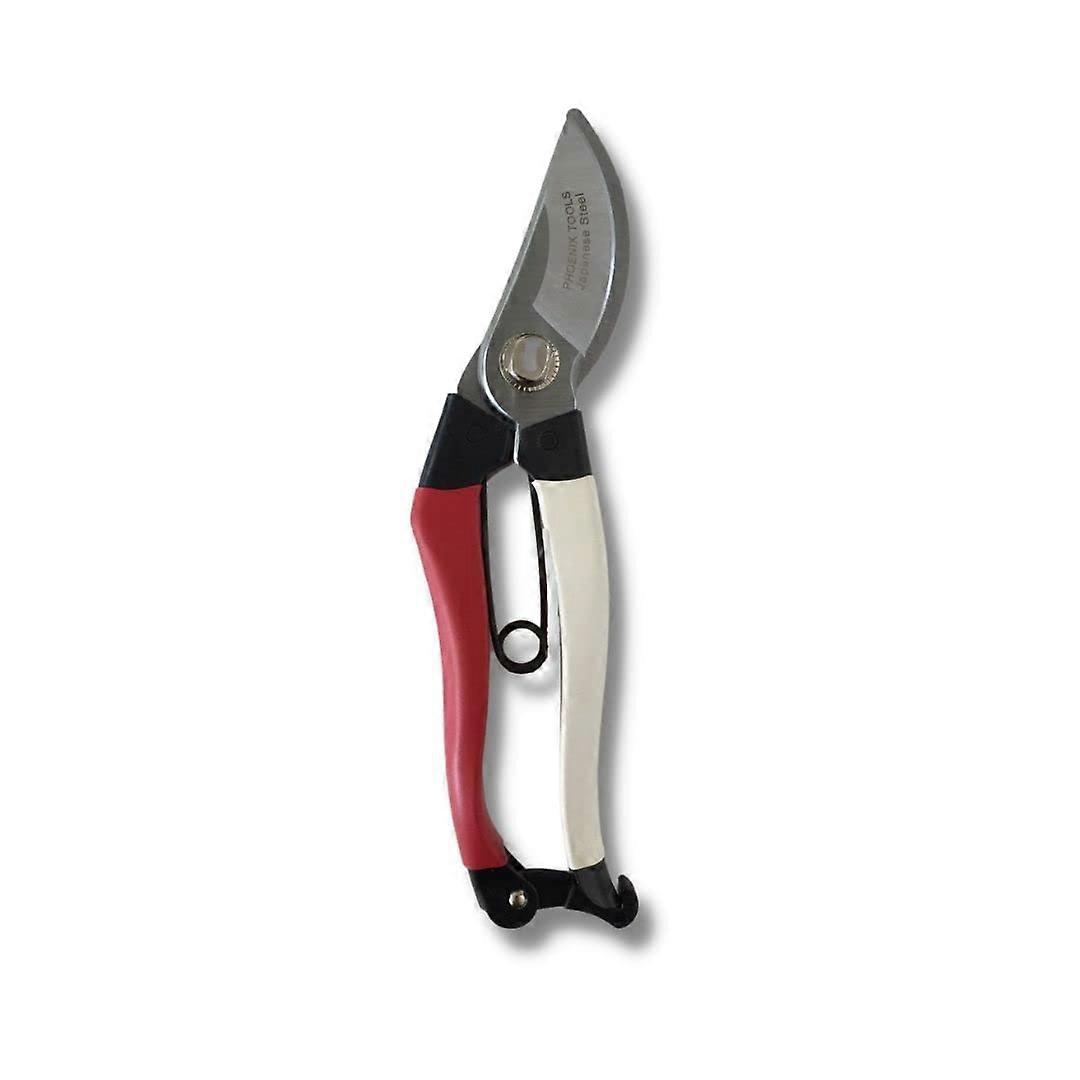Professional Grade Japanese Steel Hand Pruner Red/White