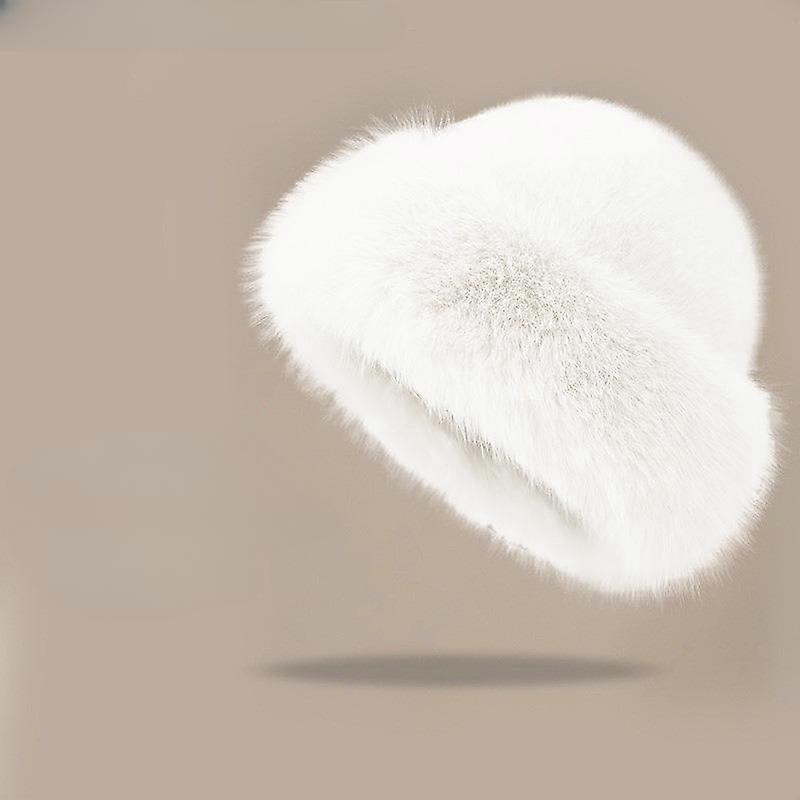 Hiver Moelleux Fourrure Femmes Peluche Cap Protection Oreille Coupe-vent Chaud Couvre-chef Mode Casquettes Féminines