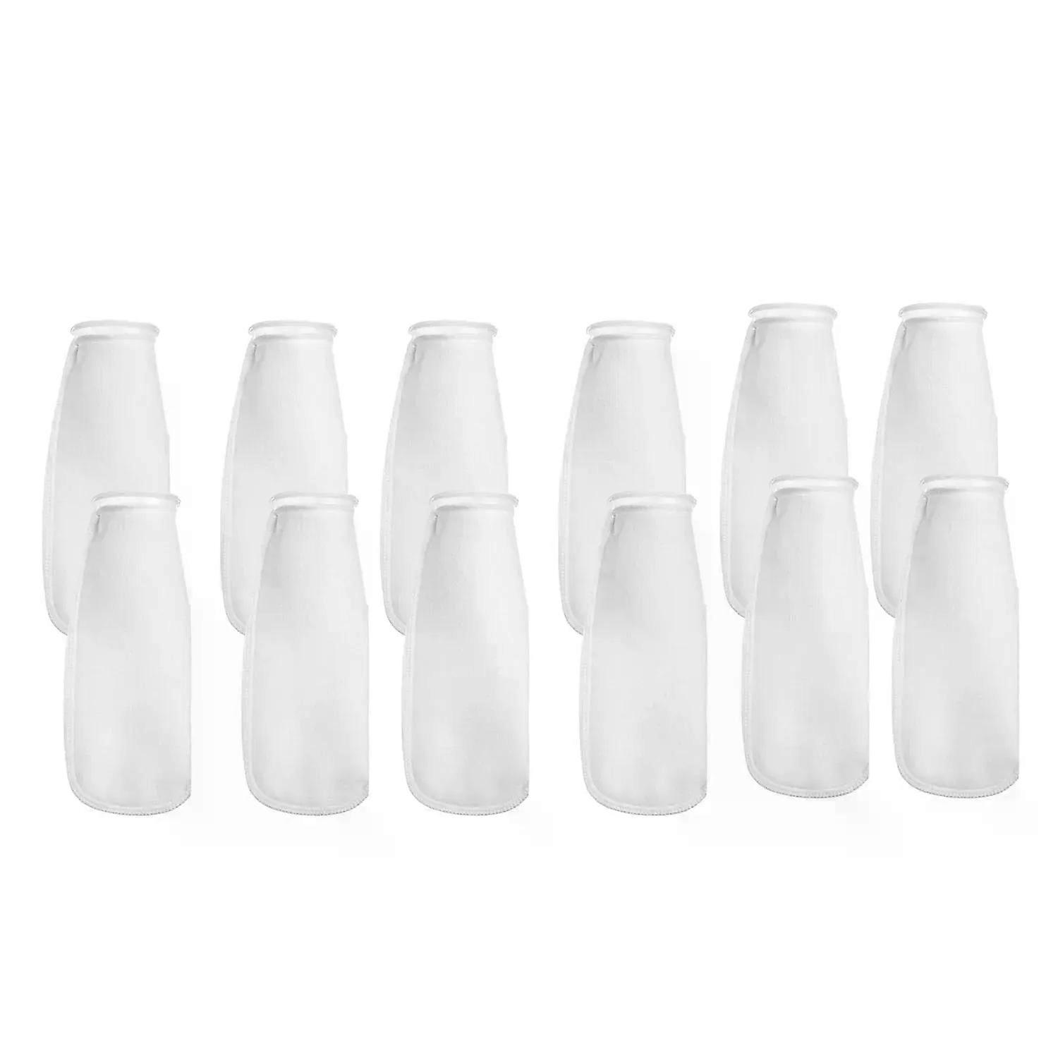 12 packs of filter socks, 200 micrometers, for aquarium/brine aquarium, pond, to/overflow