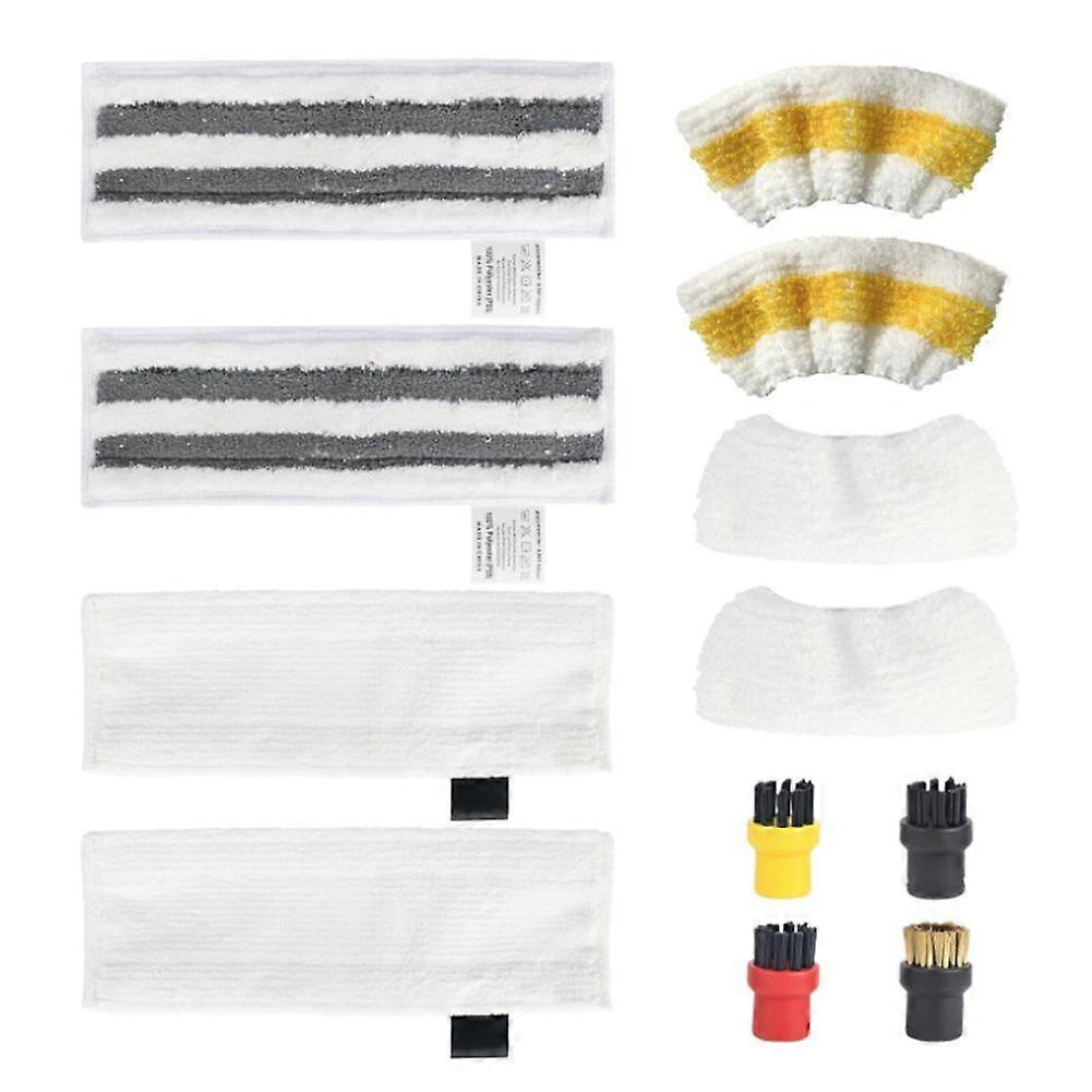 For Steam Cleaner Accessories Replacement Cloths, Nozzle Round Brushes,for EasyFix SC1 SC2 SC3 SC4