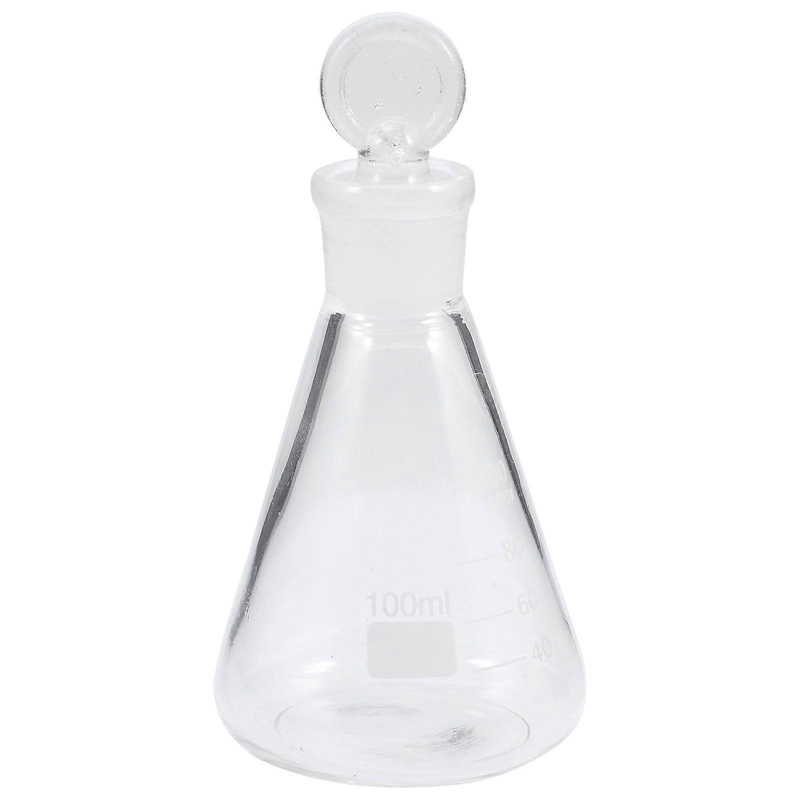 בקבוק זכוכית Erlenmeyer Flask כימיה כלי זכוכית ניסוי כימי בקבוק למעבדה