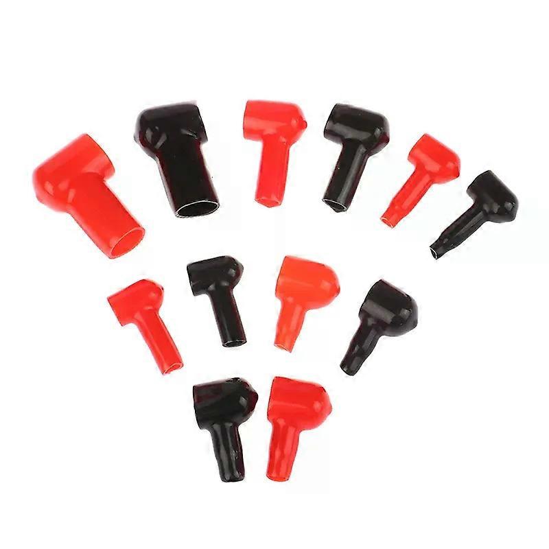 2 Pcs Battery Terminal Boots Covers Insulating Protector Cable Lug Caps Insulating Covers Replacement Tools Red/Black