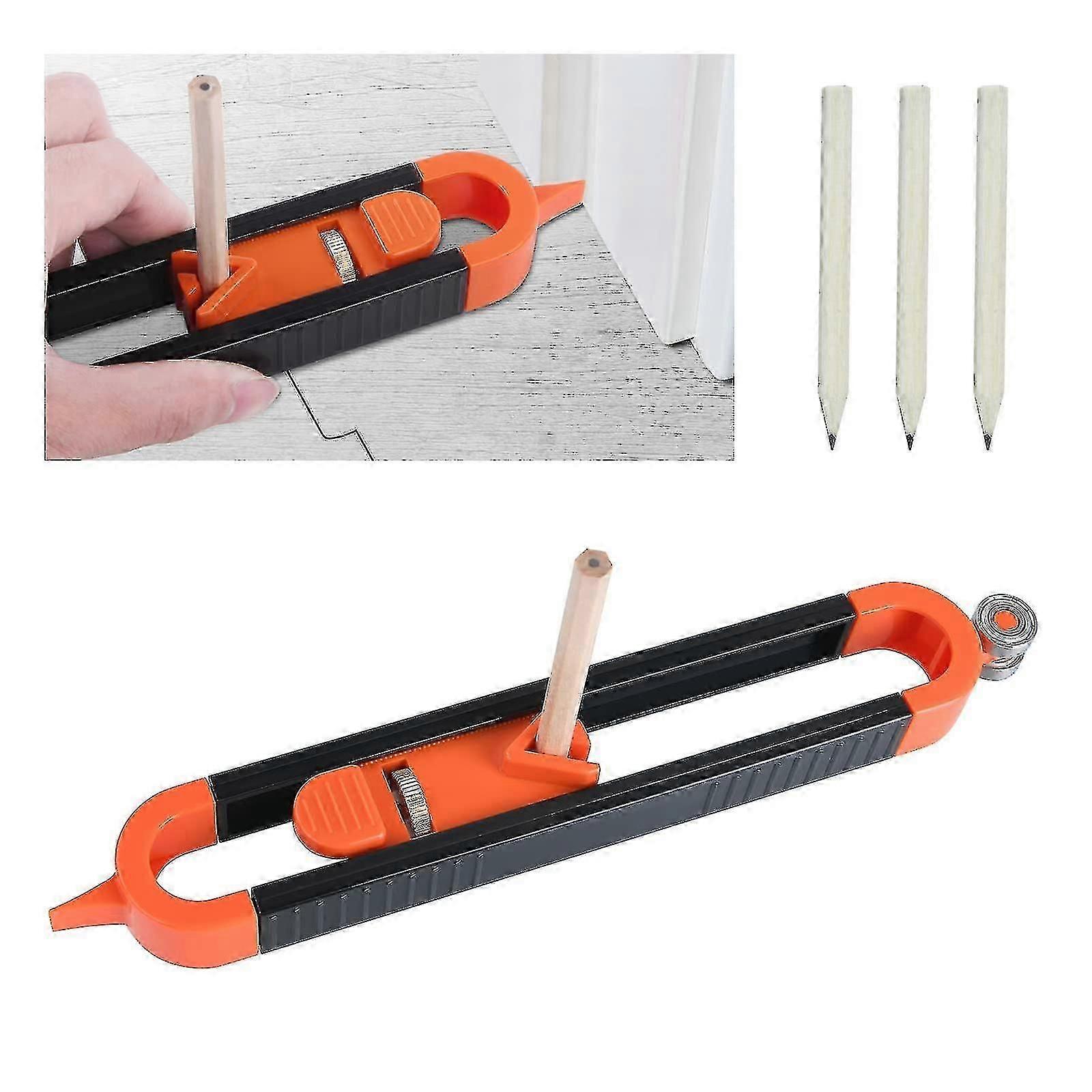 WXHContour Gauge With Lock, Profile Tool Woodworking Measuring Ruler Irregular Contour Duplicator Gauge Tools, Carpenter Gift-CE