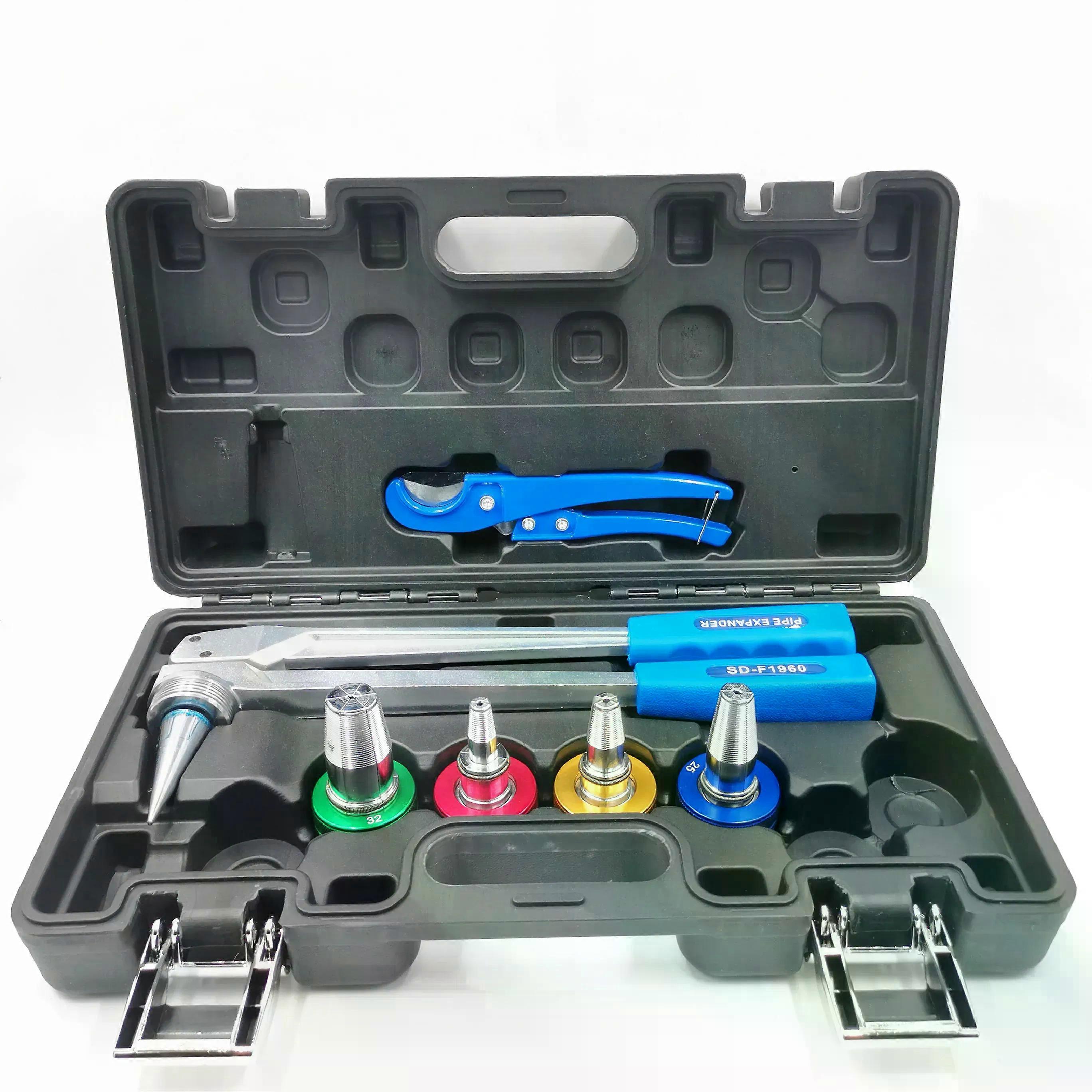 SD-F1960 PEX Pipe Tube Expander 16 20 25 32mm Expansion Tool Kit for Water and Radiator Connection With Cutter