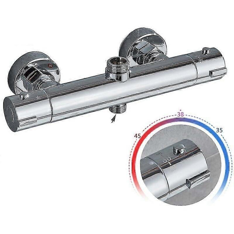 Badezimmer Chrom Thermostat Duschhahn Set
