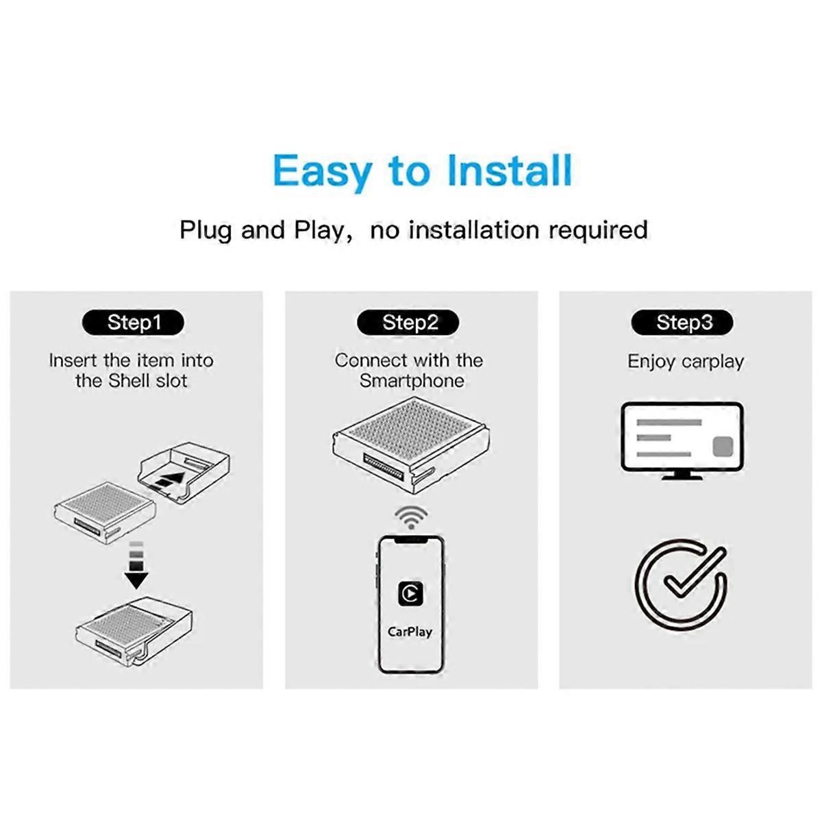 Wireless Carplay Android Auto für C E CLA GLA ML Klassenmodul NTG4.5 System