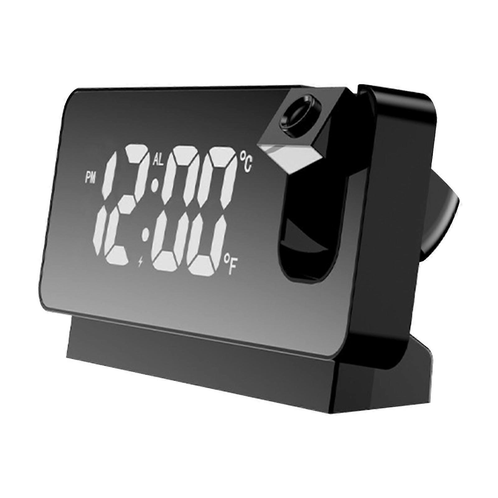 Mirror Projection Clock LED Large Screen Display Mute Electronic Projection Alarm Clock Gift