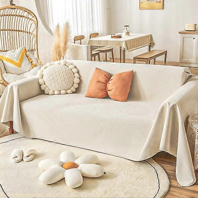 Solid Color Sofa Cover Waterproof Pet Non -Slip Couch Slipcover Sectional 1 2 3 4 5 Seater Sofa Towel Protector Anti Cat Scratch