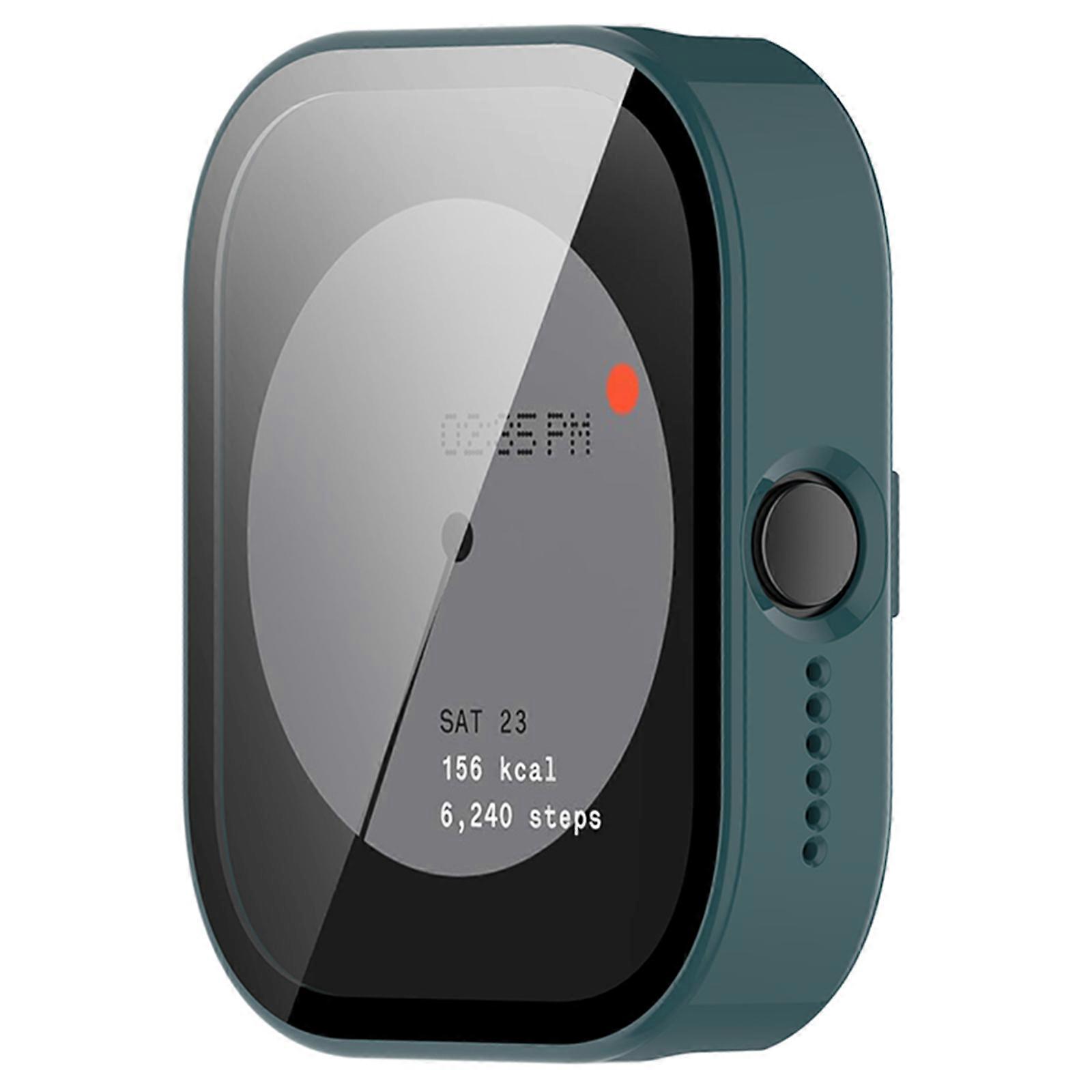 Watch Case Protective Case All-inclusive PC One-piece Case for CMF Watch Pro(D395) Dark green
