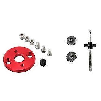 MN78 caixa de engrenagens de transmissão do conjunto de engrenagens do motor pinhão 370 suporte do motor para MN78 MN82 1/12 RC Car Up