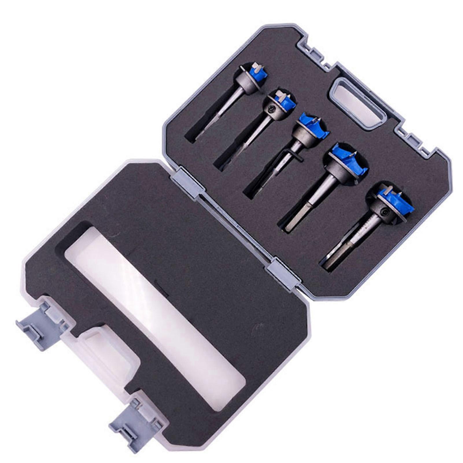 5Pcs Forstner Drill Bit Set 15-35mm Professional Woodworking Wood Cutter Tool for Woodworking