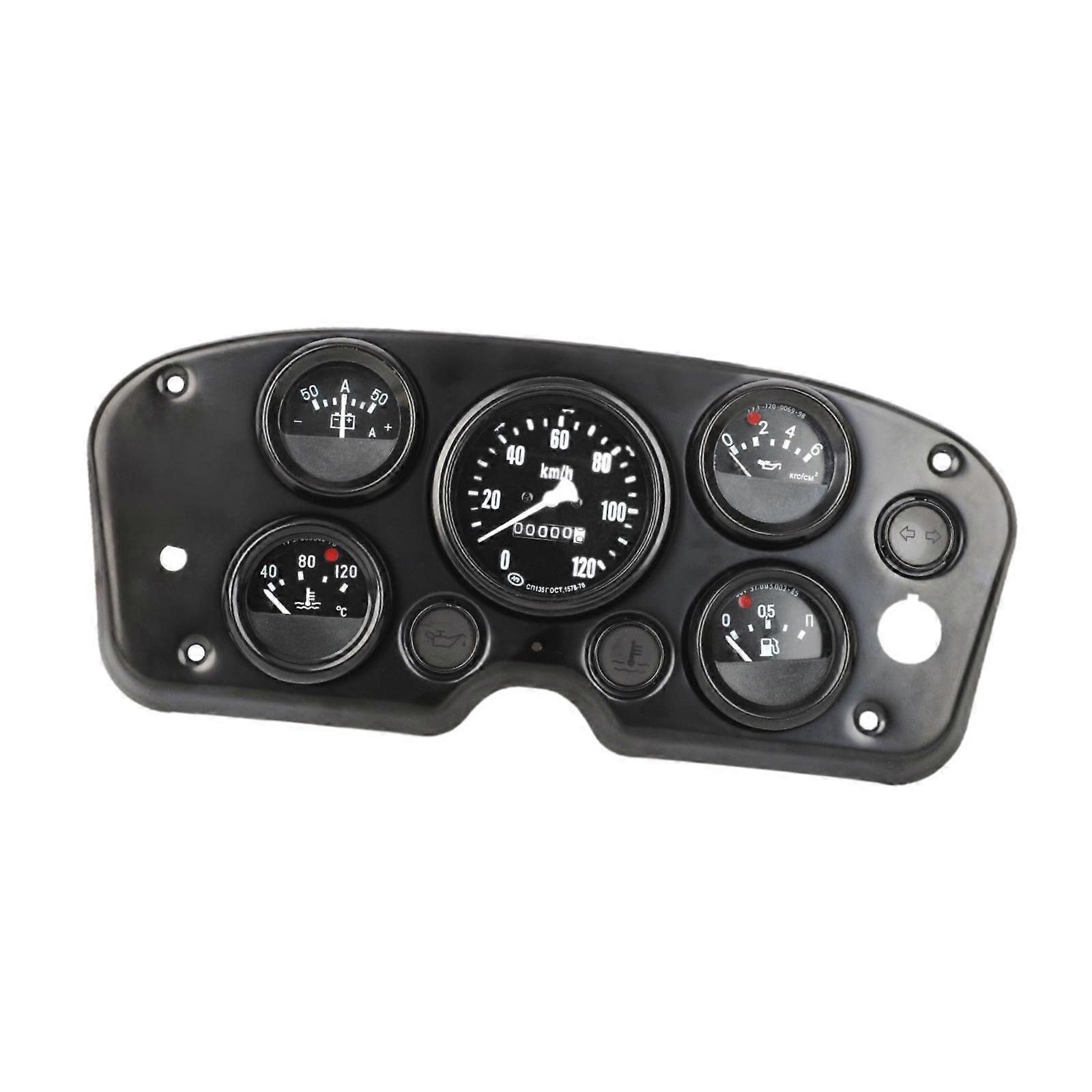 Generic 5 in 1 Gauge Cluster Auto Dashboard Panel Volts Gauge Speedometer