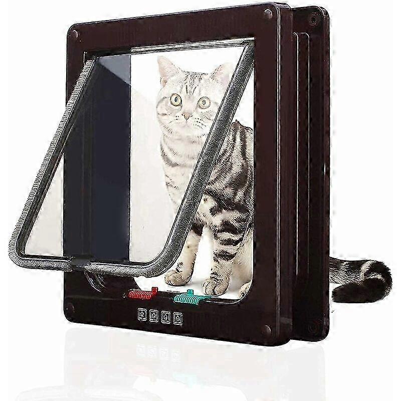 Pet door, Durable and Weather - Resistant, with Adjustable Flap and Locking Mechanism for Easy Installation and Secure Access for Pets